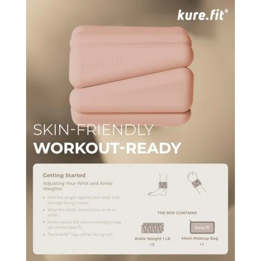 Adjustable Sand Wrist And Ankle Weights 1 Lb Each Pair