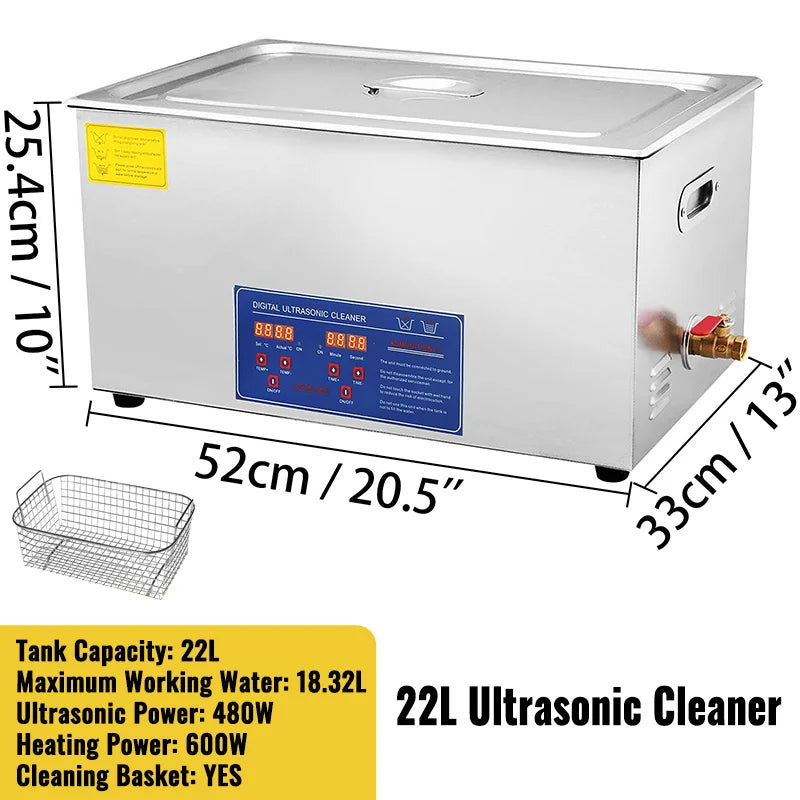 SucceBuy Ultrasonic Cleaner For Dishes Home Use