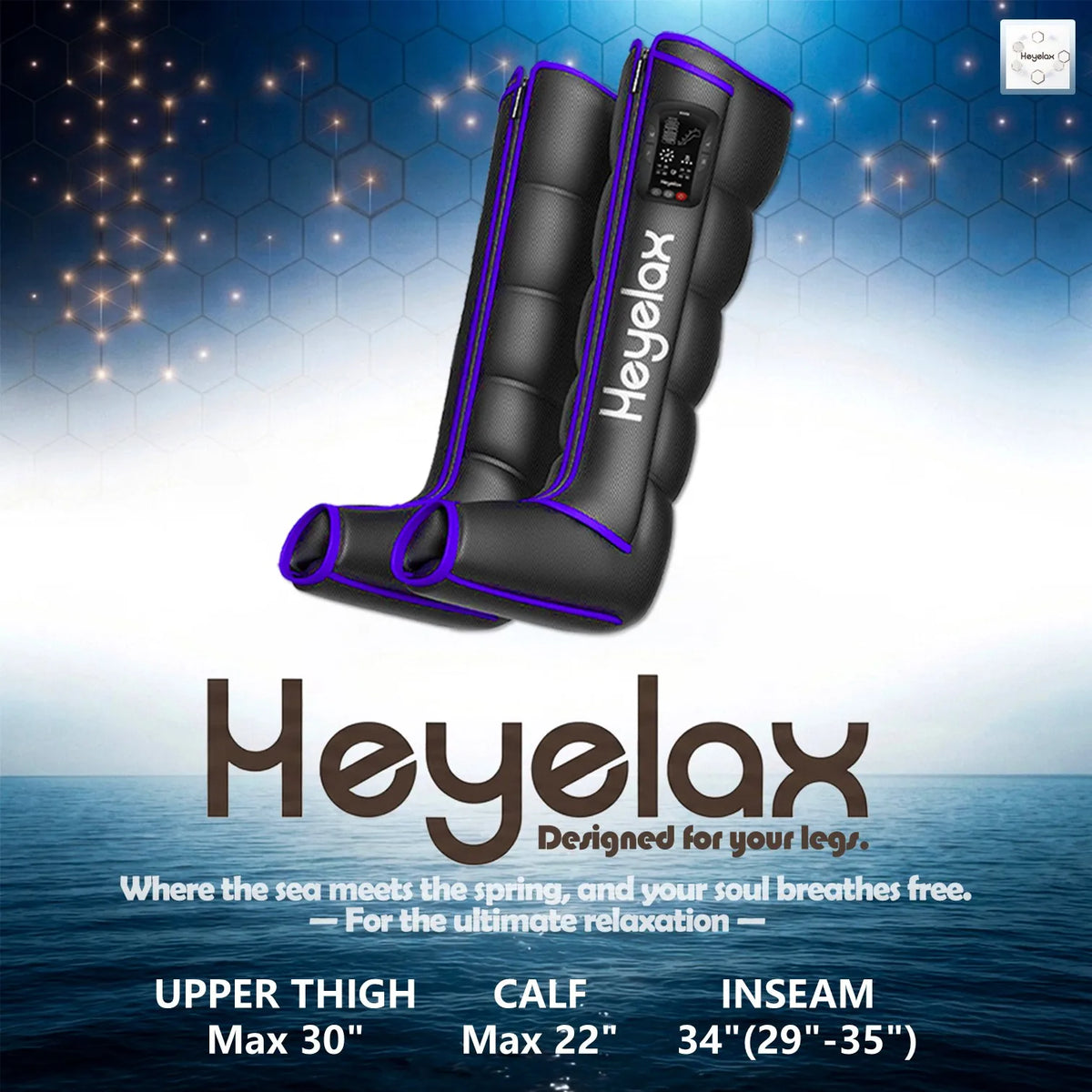 Heyelax Air Compression Leg Massager For Recovery