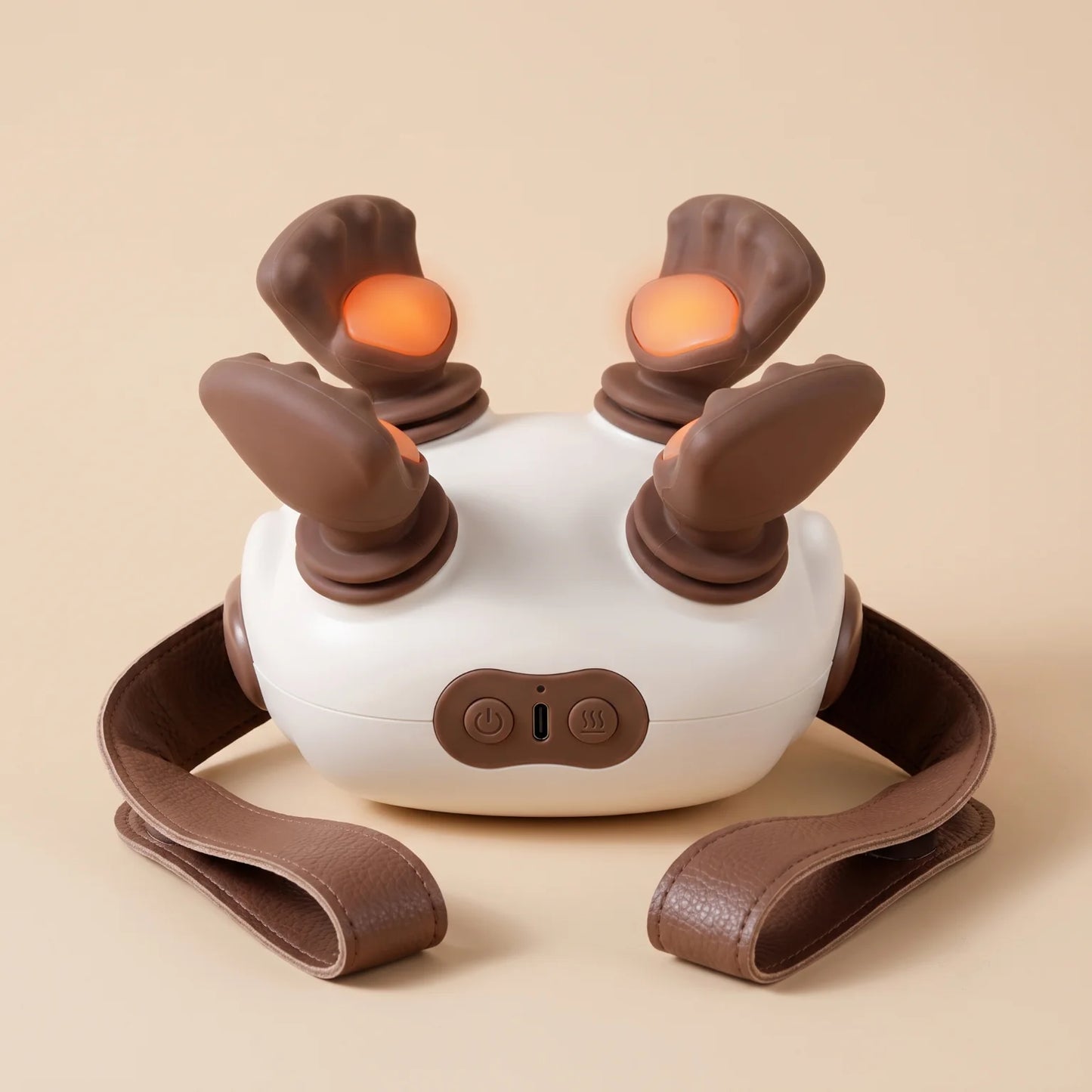 Wireless Heated Neck And Shoulder Massager 4D Kneading
