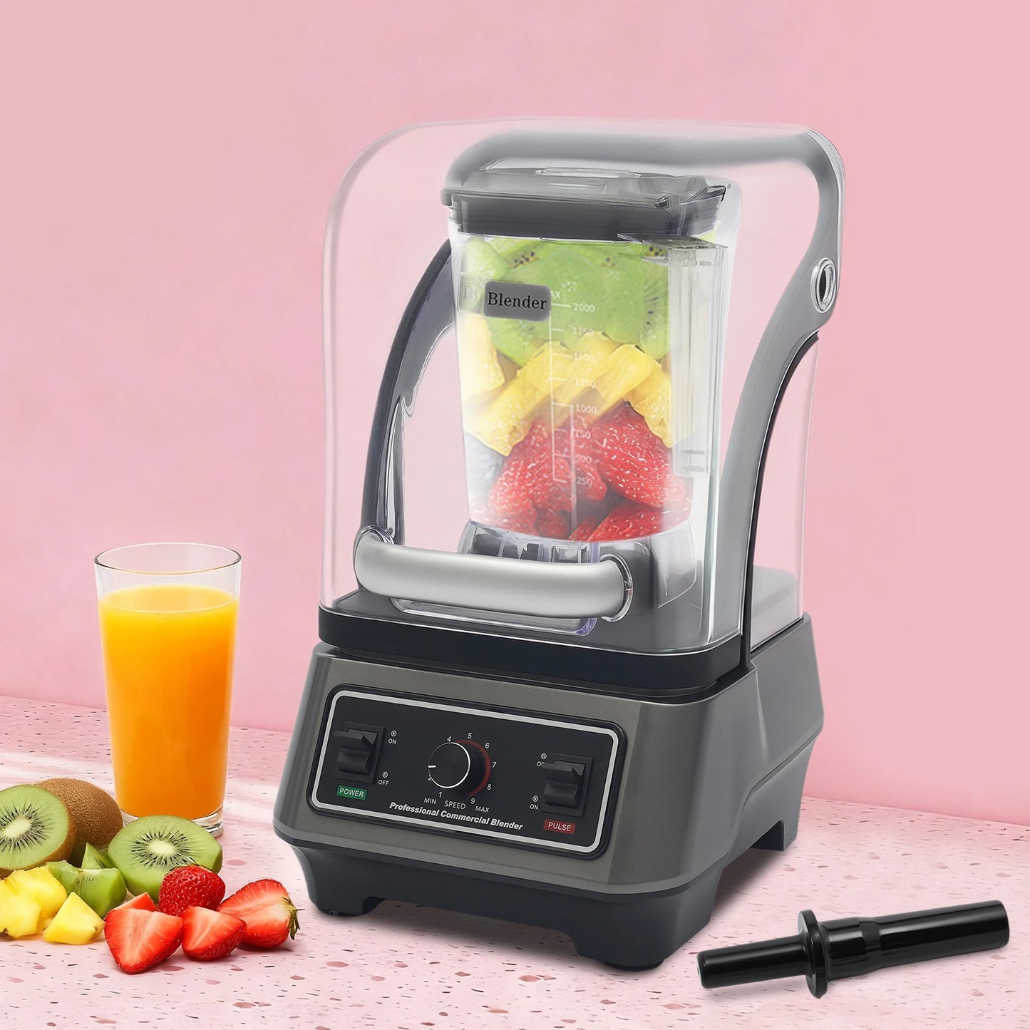 1600W Commercial Blender Multifunctional Kitchen Appliance