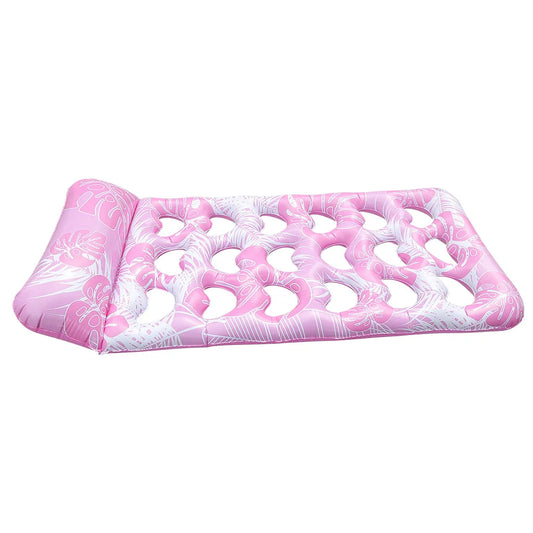 Inflatable Pool Float Lounger With Headrest Hammock Recliner