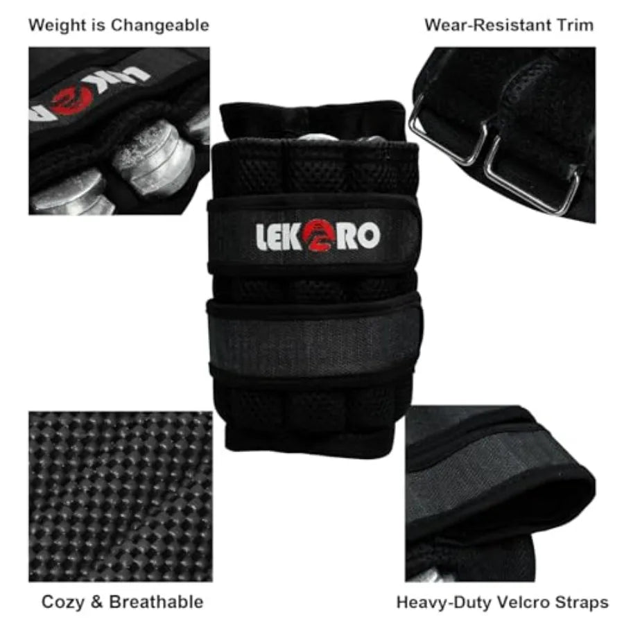 Ankle And Wrist Weights With Removable Steel Plates