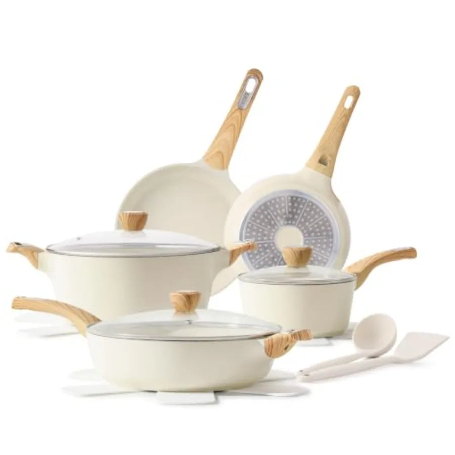 Pots And Pans Set Nonstick NonToxic Induction Cookware