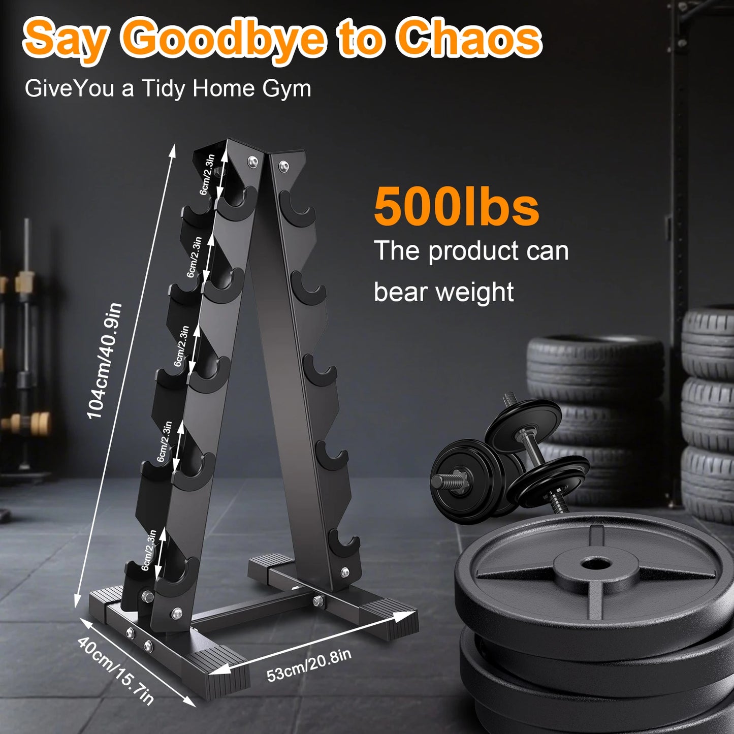 Dumbbell Rack Stand Heavy Duty Weight Storage