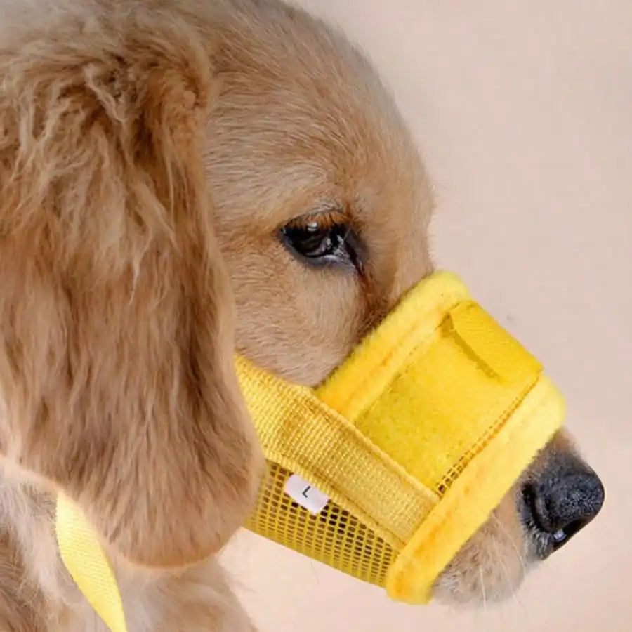 Adjustable Dog Muzzle For Training Breathable Mesh