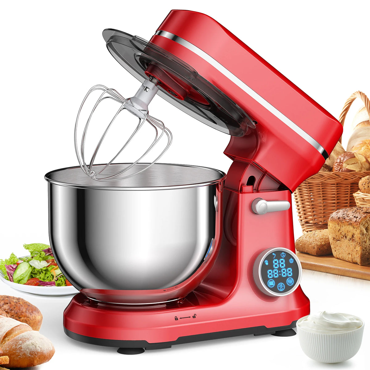 Biolomix 1200W Digital Kitchen Food Stand Mixer