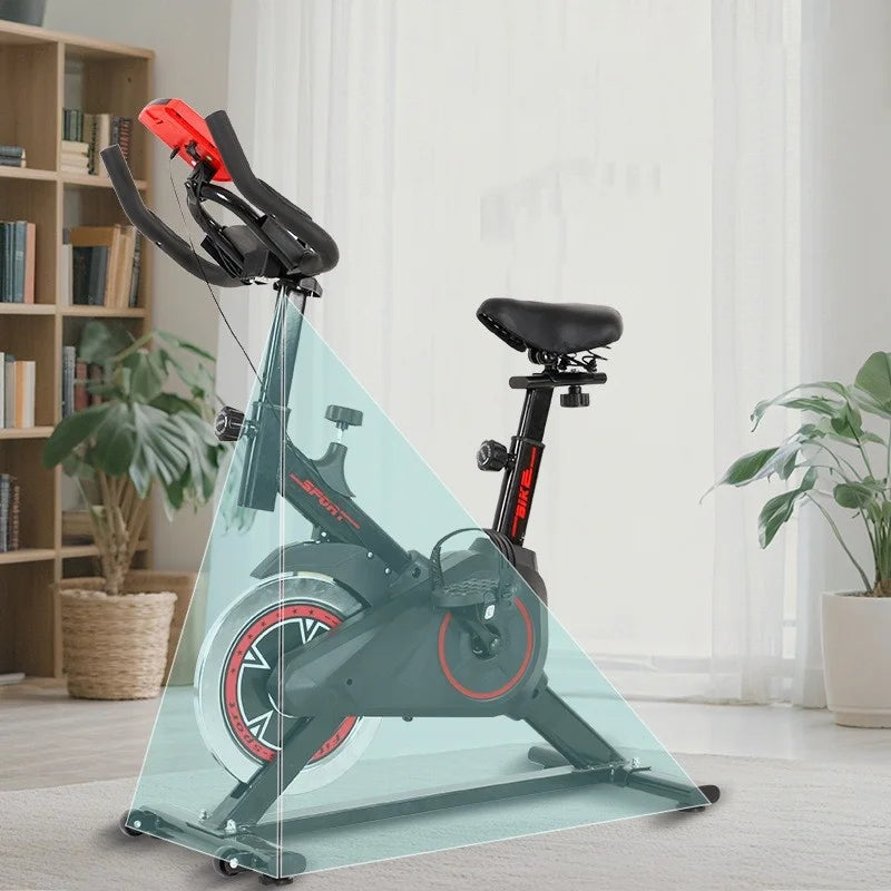 Silent Indoor Spin Bike With Adjustable Seat