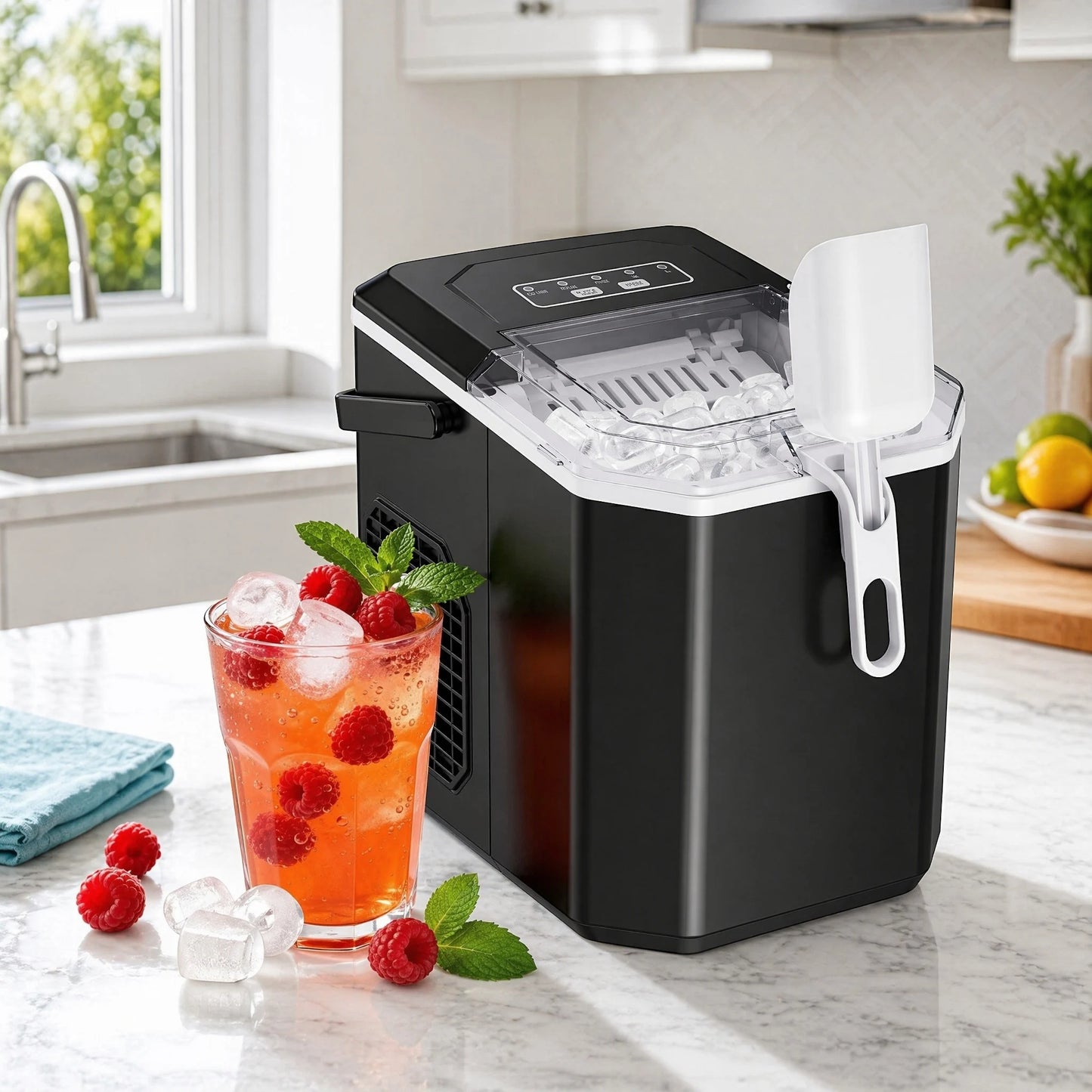 Philergo Countertop Ice Maker Self Cleaning Machine