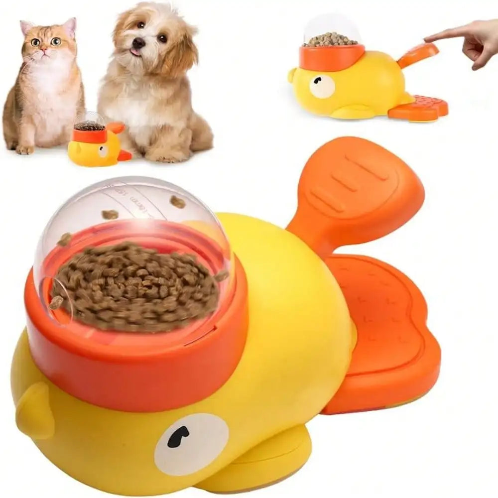 Duck Shaped Dog Interactive Feeder Puzzle Toy