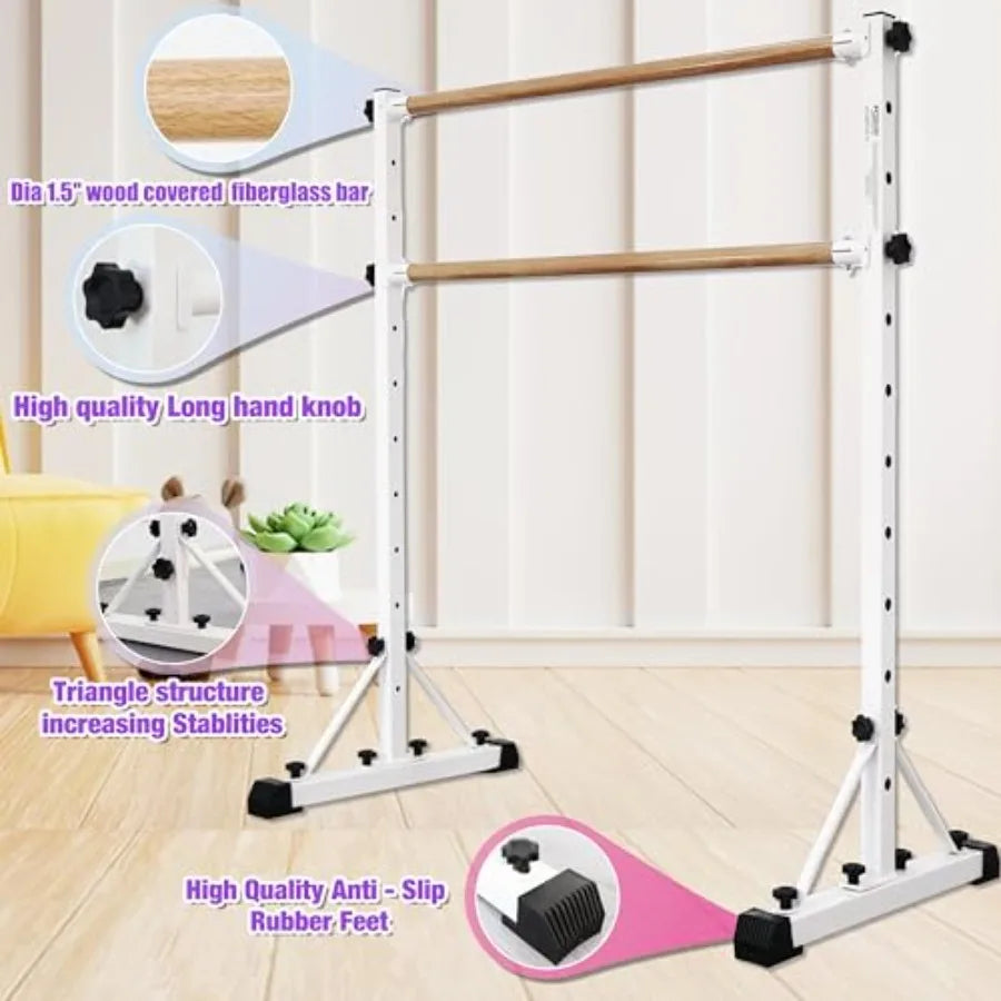 Adjustable Ballet Barre Portable Dance Bar Balance Workout