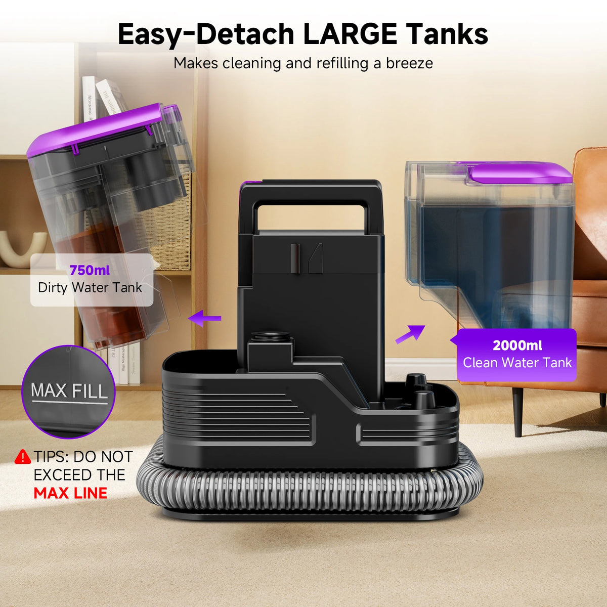 Honki 530W Handheld Wet Dry Carpet And Upholstery Cleaner