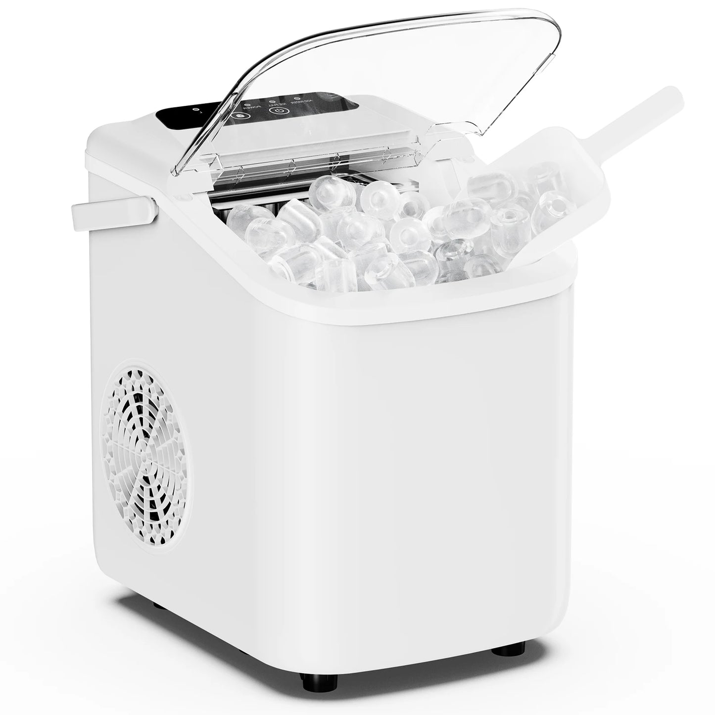 Portable Countertop Ice Maker With Scoop For Home Kitchen