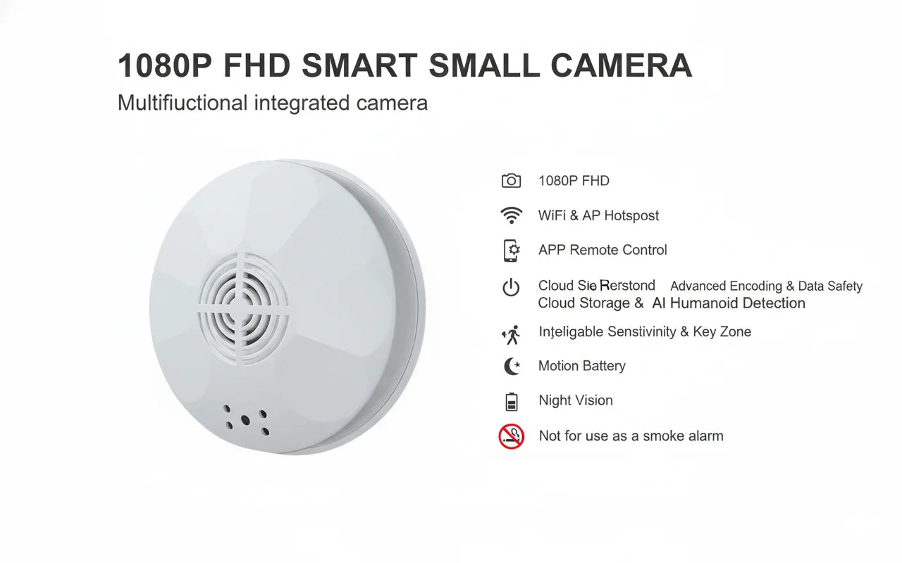 Mini 1080P WiFi Security Camera With Motion Detection