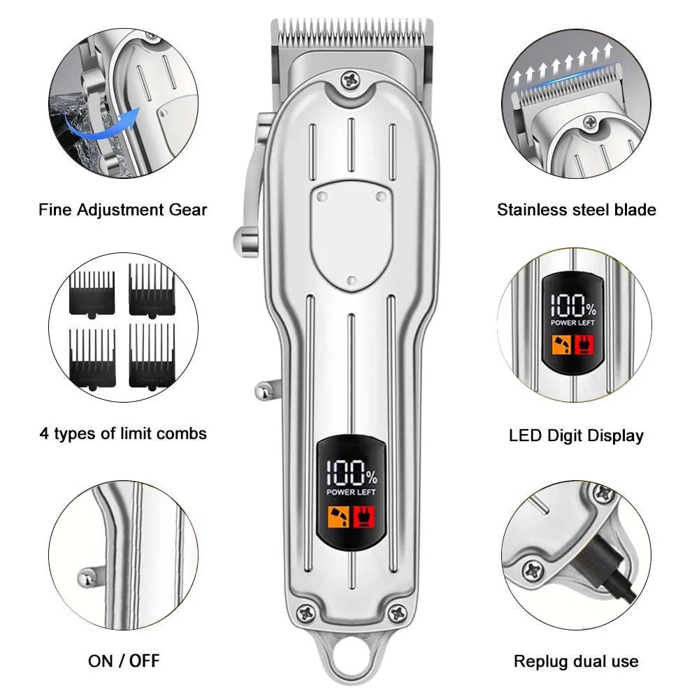 SHUYU Rechargeable Pet Hair Clipper With LED Display
