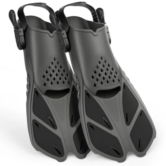 Travel Snorkel Fins Open Heel Flippers for Adults