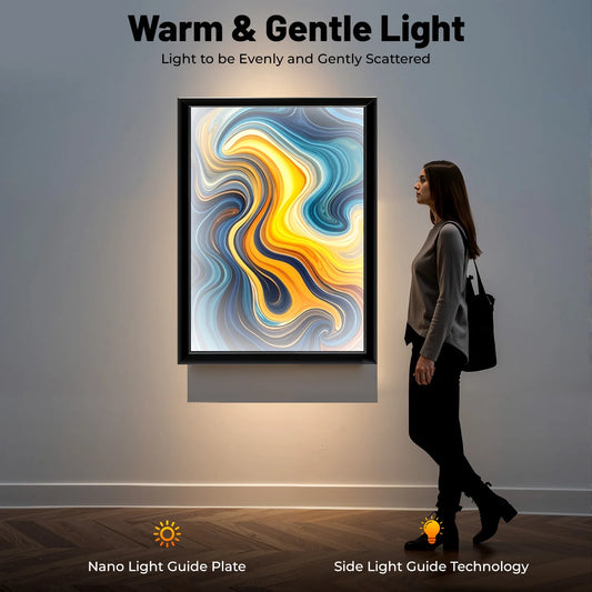 Bymaocar LED Poster Frame Acrylic Aluminum Display