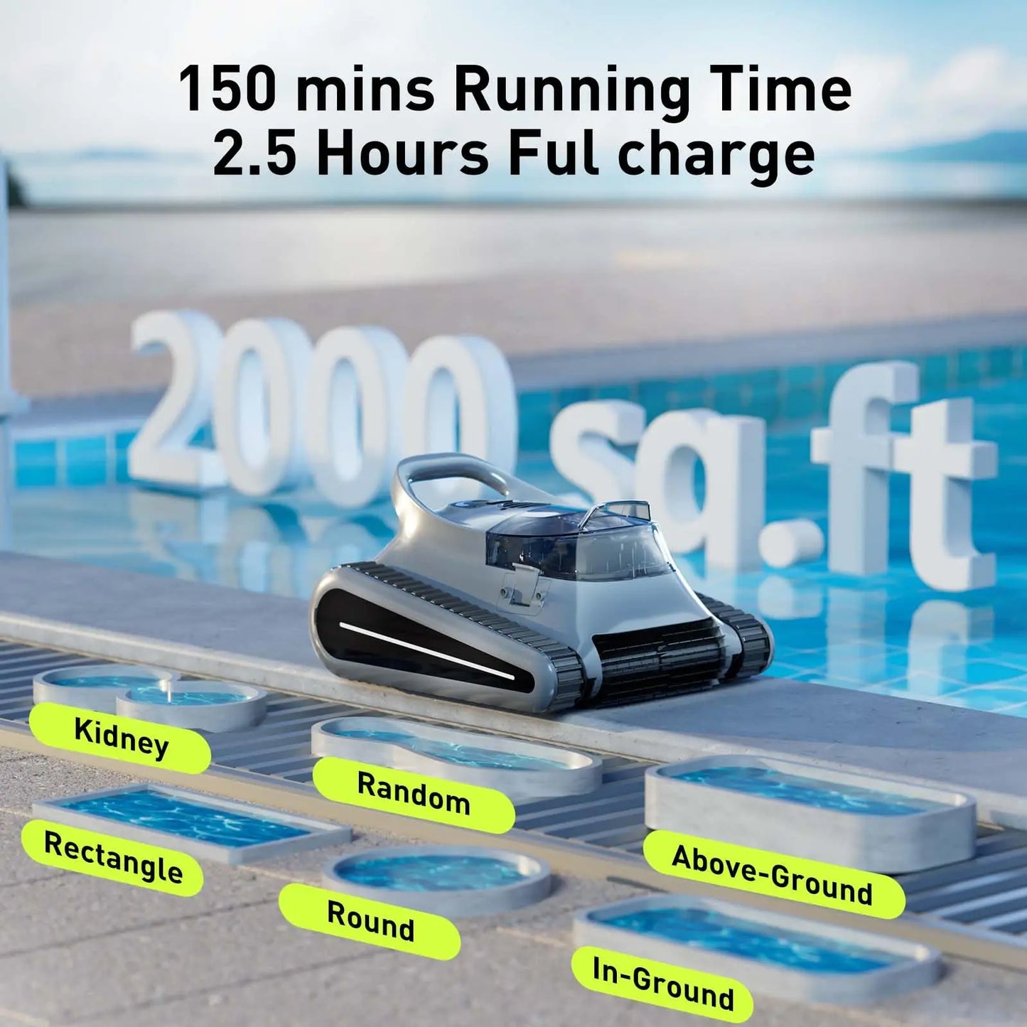 Seauto Crab Pro Cordless Robotic Pool Cleaner