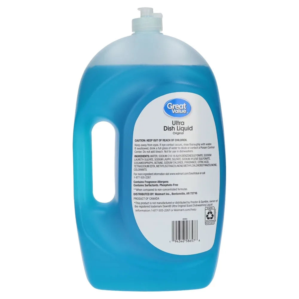 Ultra Original Dishwashing Liquid For Tough Grease Removal