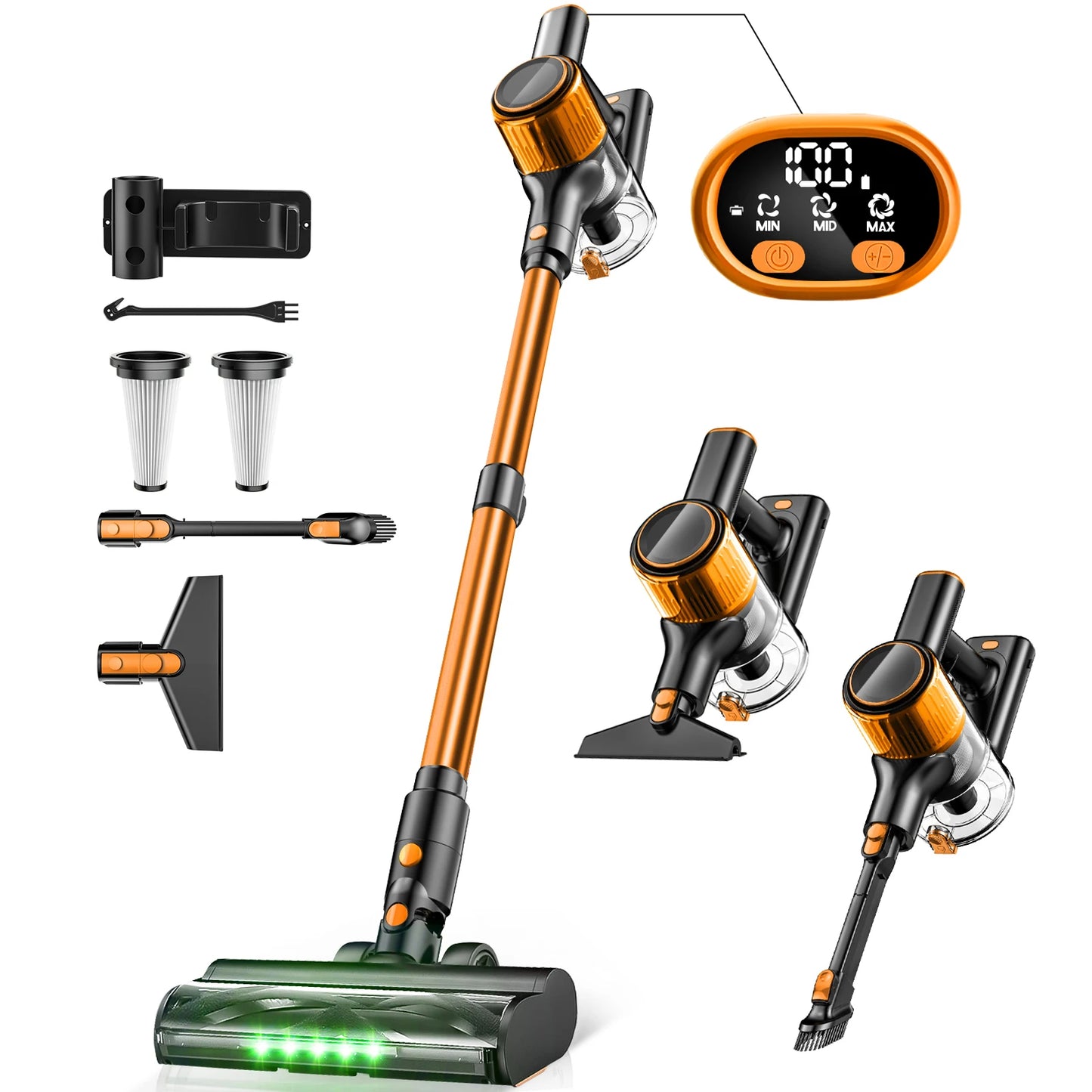 SUXIANGVAC Cordless Vacuum Cleaner 55KPa 8 In 1 Suction