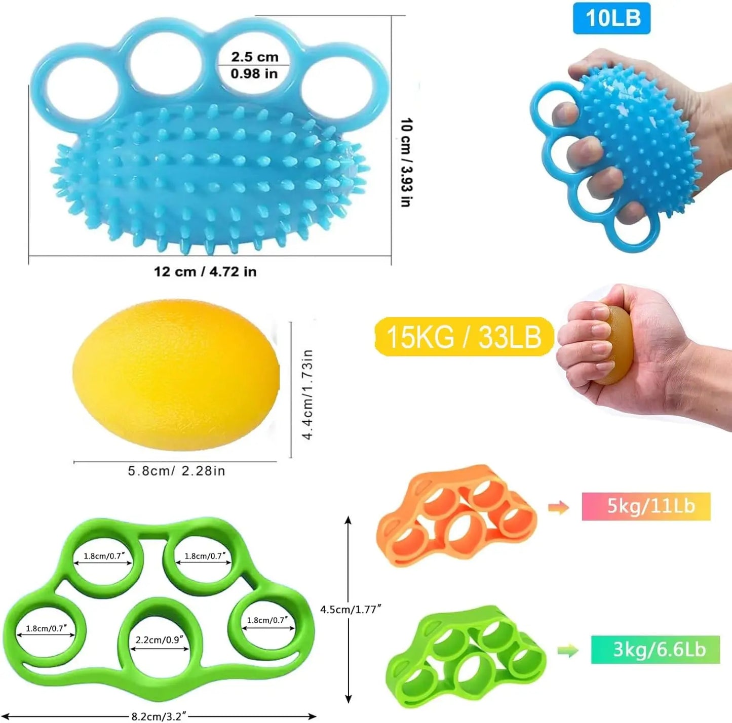 4-Pack Hand Exercise Balls For Wrist Pain Relief And Grip