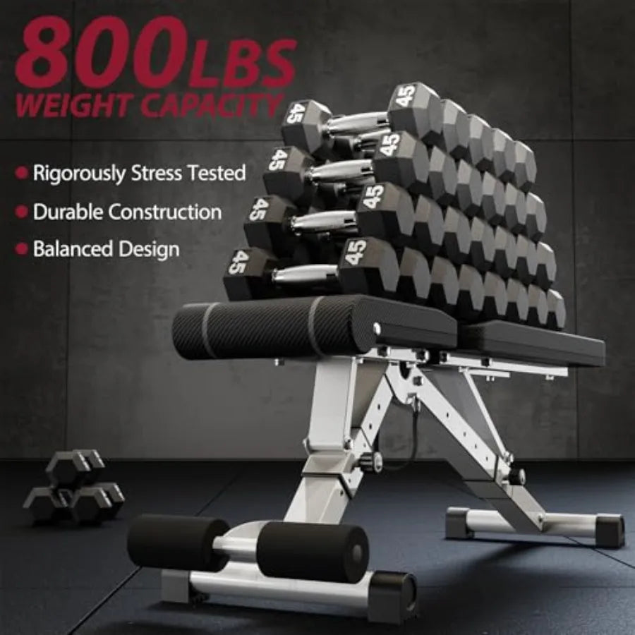 Adjustable Foldable Workout Bench for Home Gym