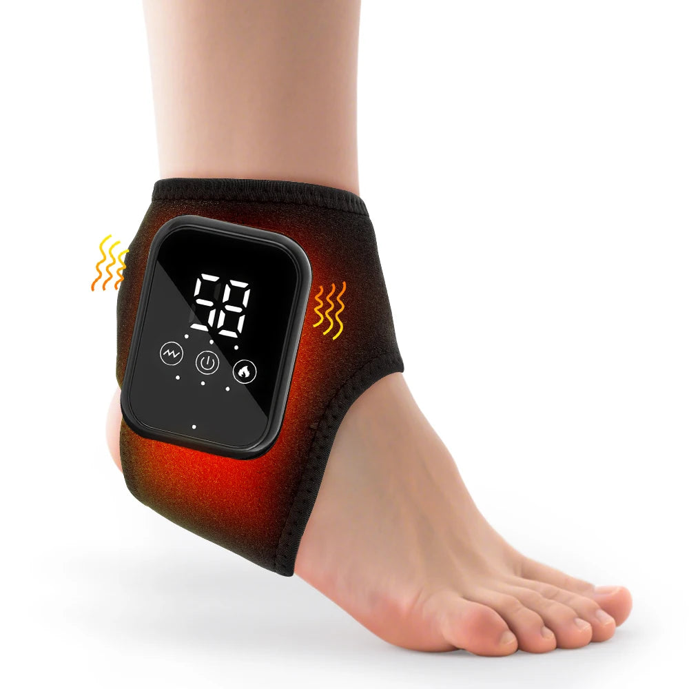 Hailicare Heated Ankle Massager With Vibration Hot Compress
