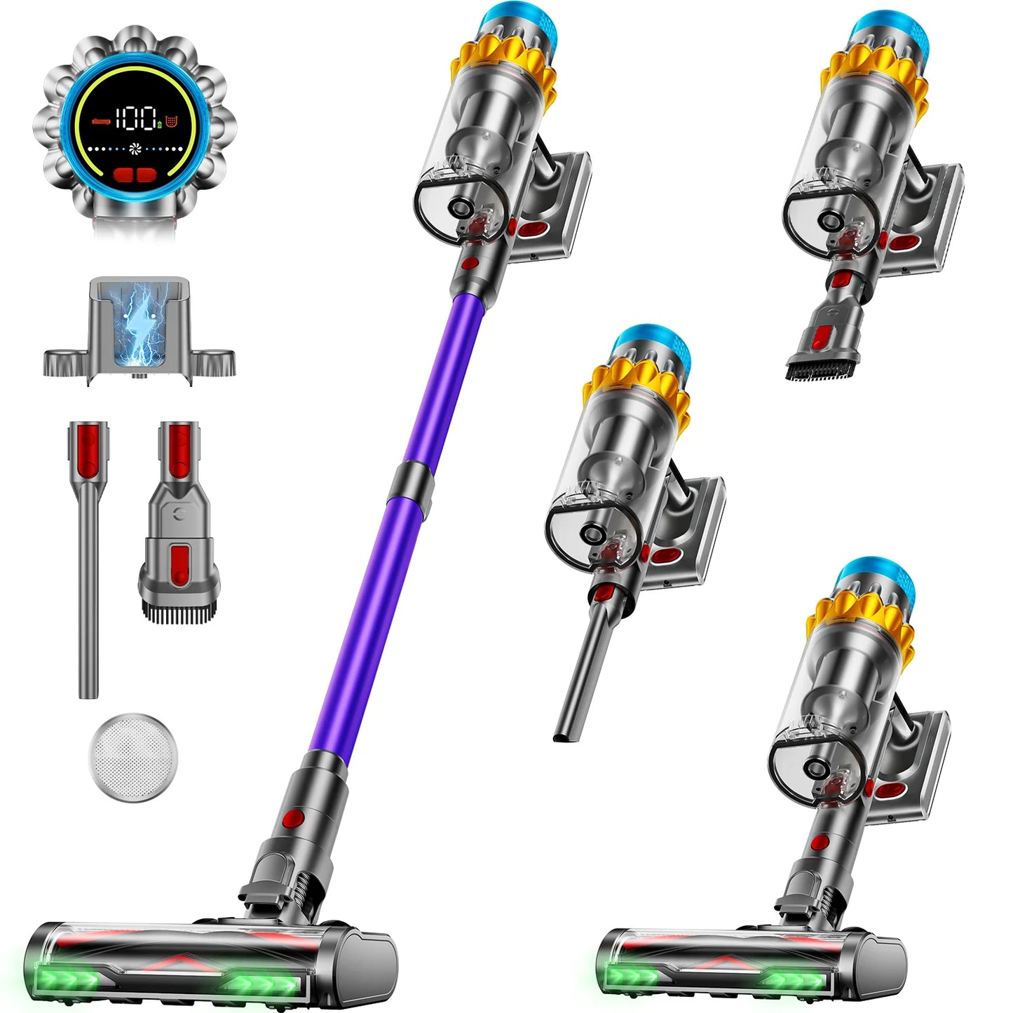 VAKERR X15 Pro Cordless Vacuum Cleaner 65KPa 650W