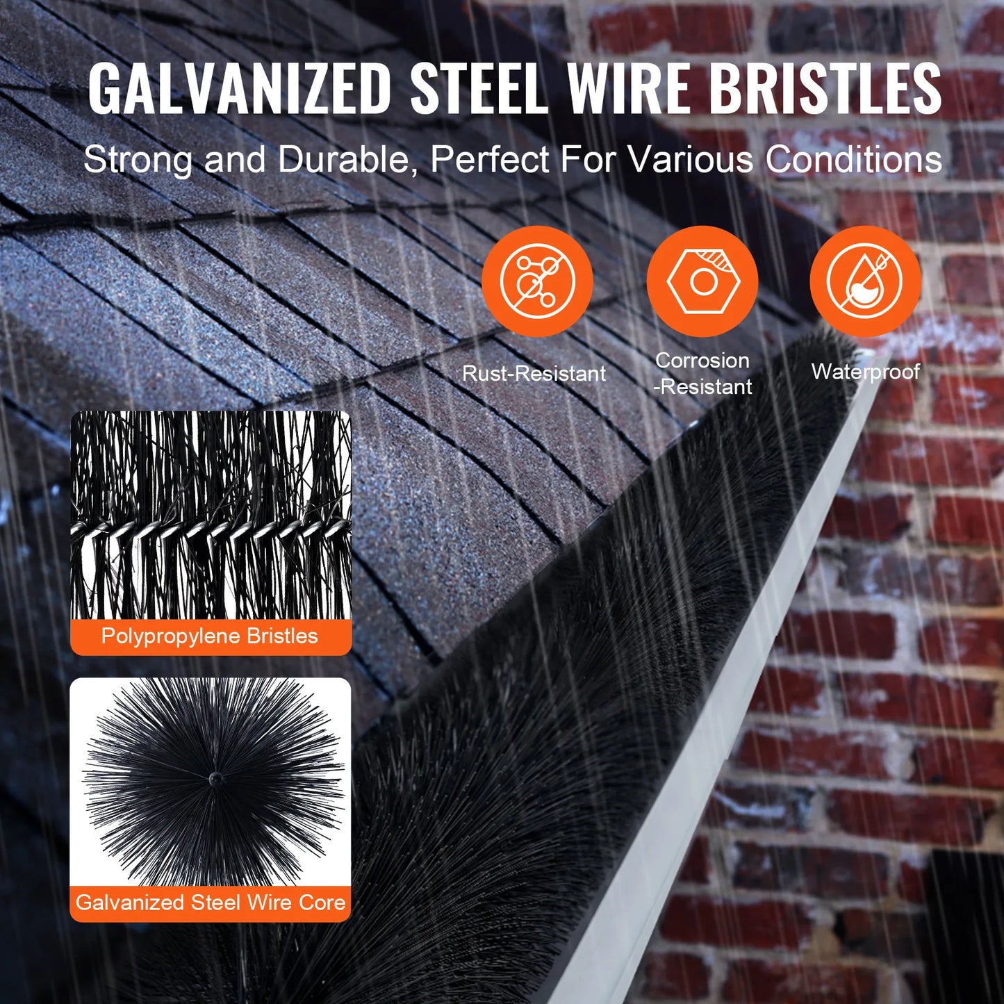 SucceBuy Gutter Brush For Leaves And Gutters