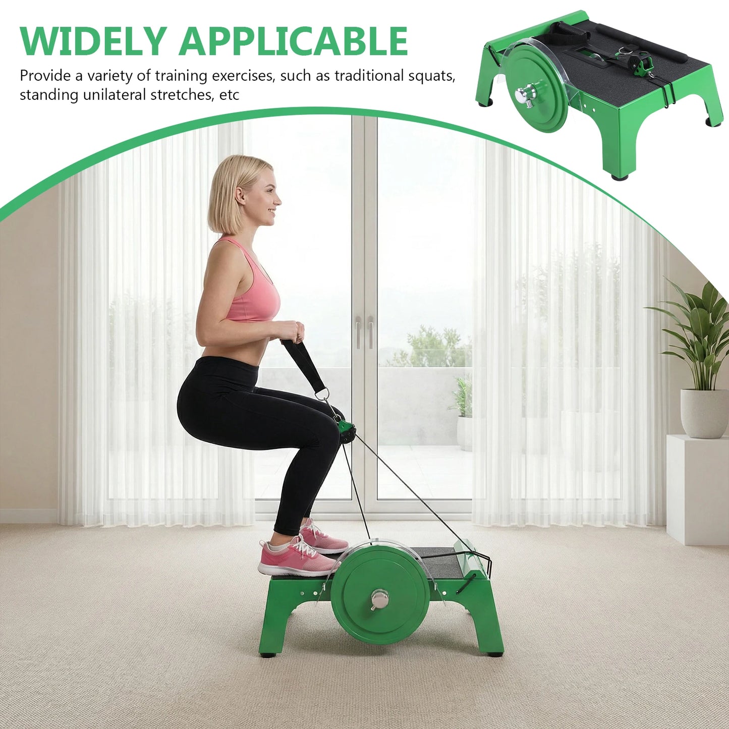 Flywheel Trainer With Adjustable Strap For Home And Travel