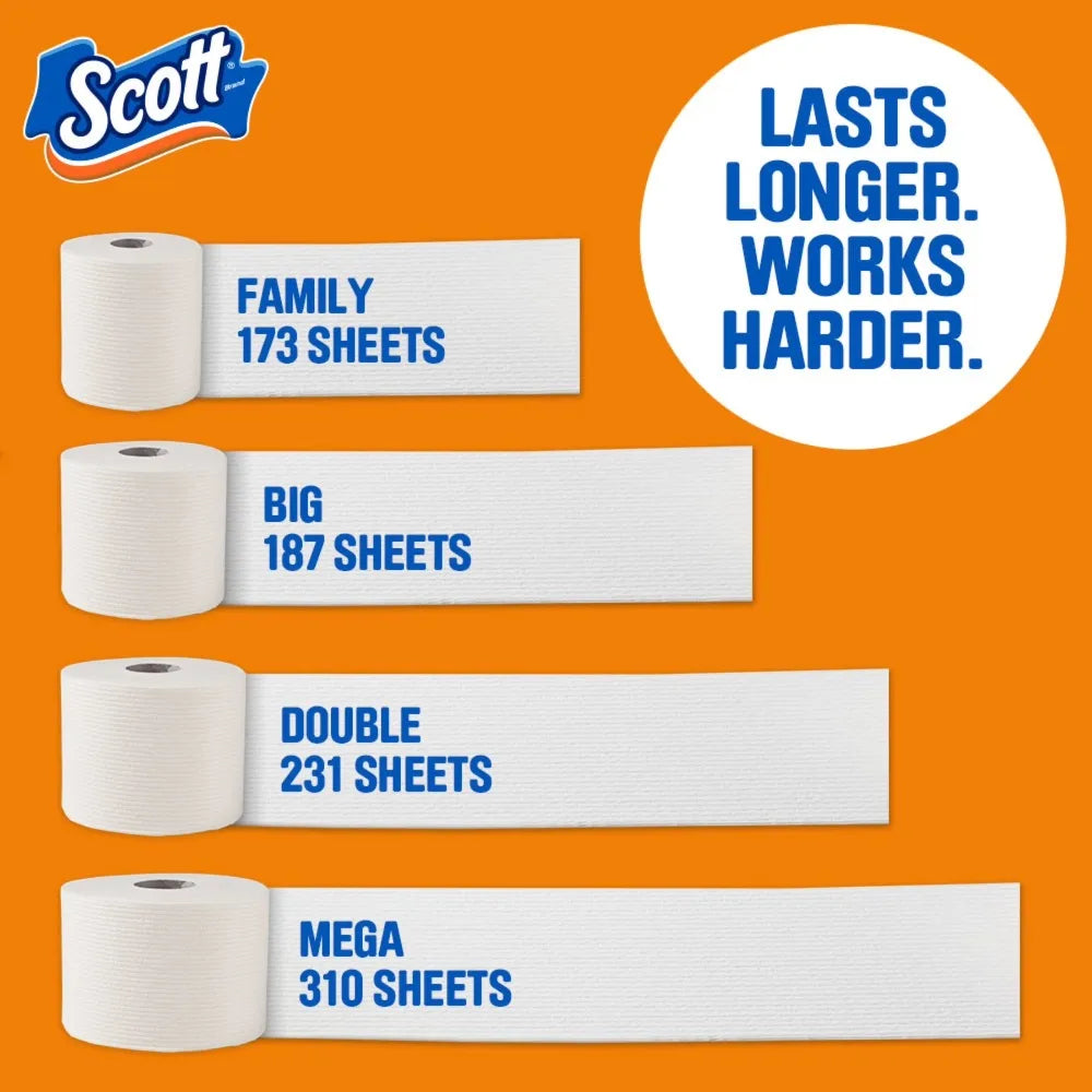 Double Roll Toilet Paper Ultra Soft Bath Tissue