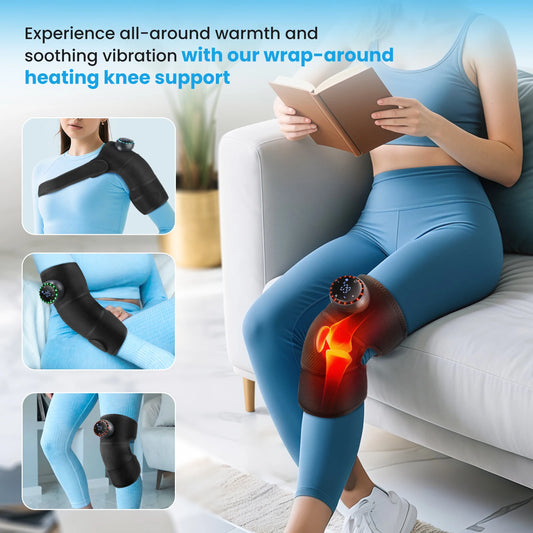 hailicare 3-In-1 Knee Massager With 5-Level Vibration
