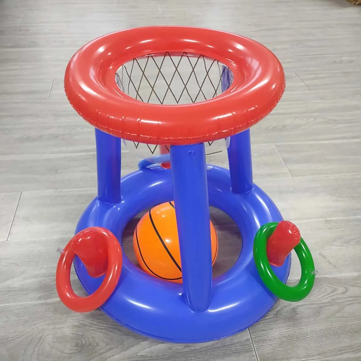Inflatable Ring Toss Water Hoop Game For Pool Beach Fun