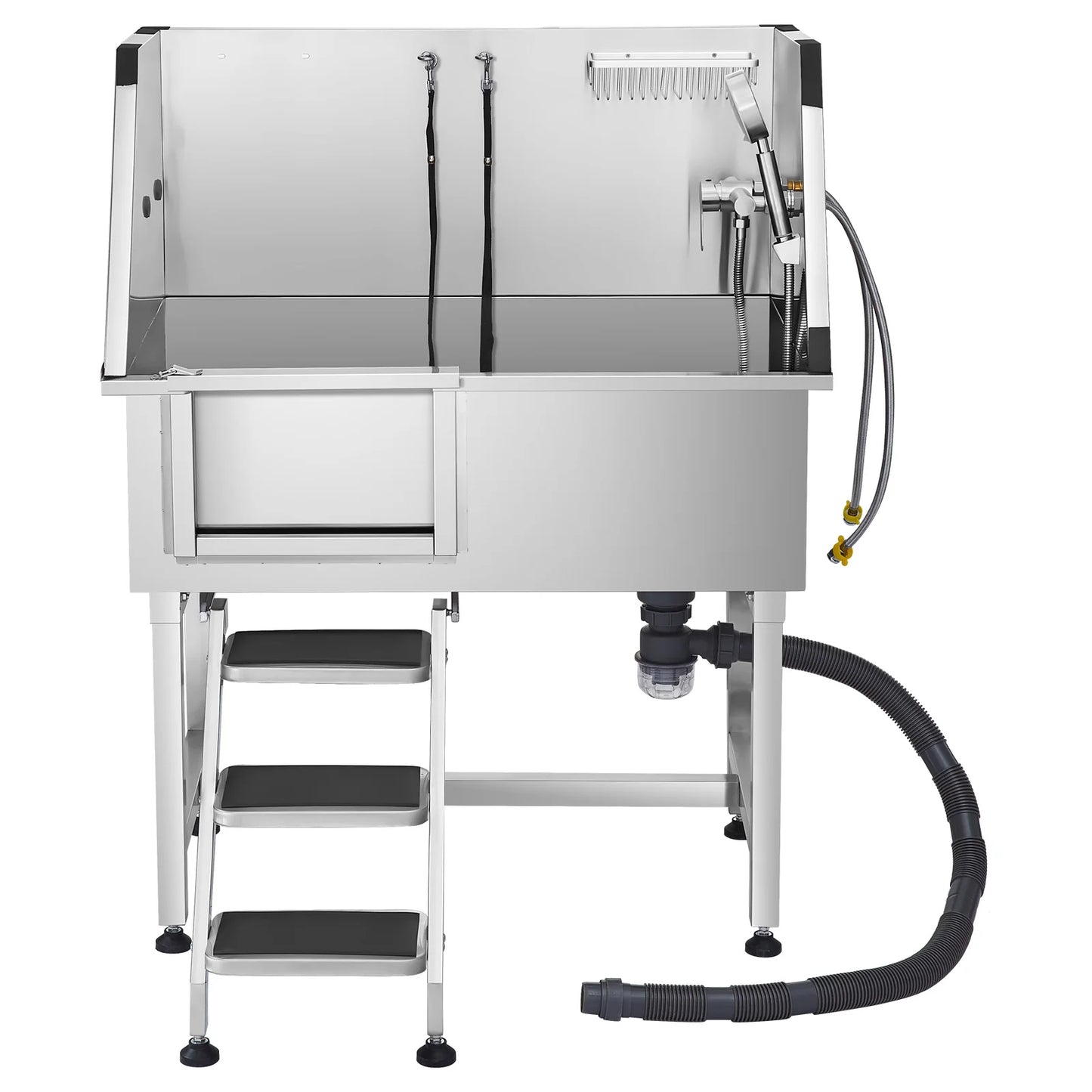 Stainless Steel Dog Washing Station With Faucet Showerhead