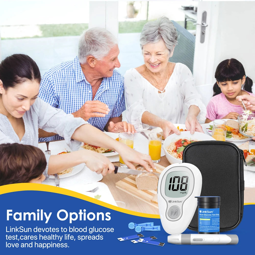 Linksun Blood Glucose Meter G-425-3 Glucometer Kit