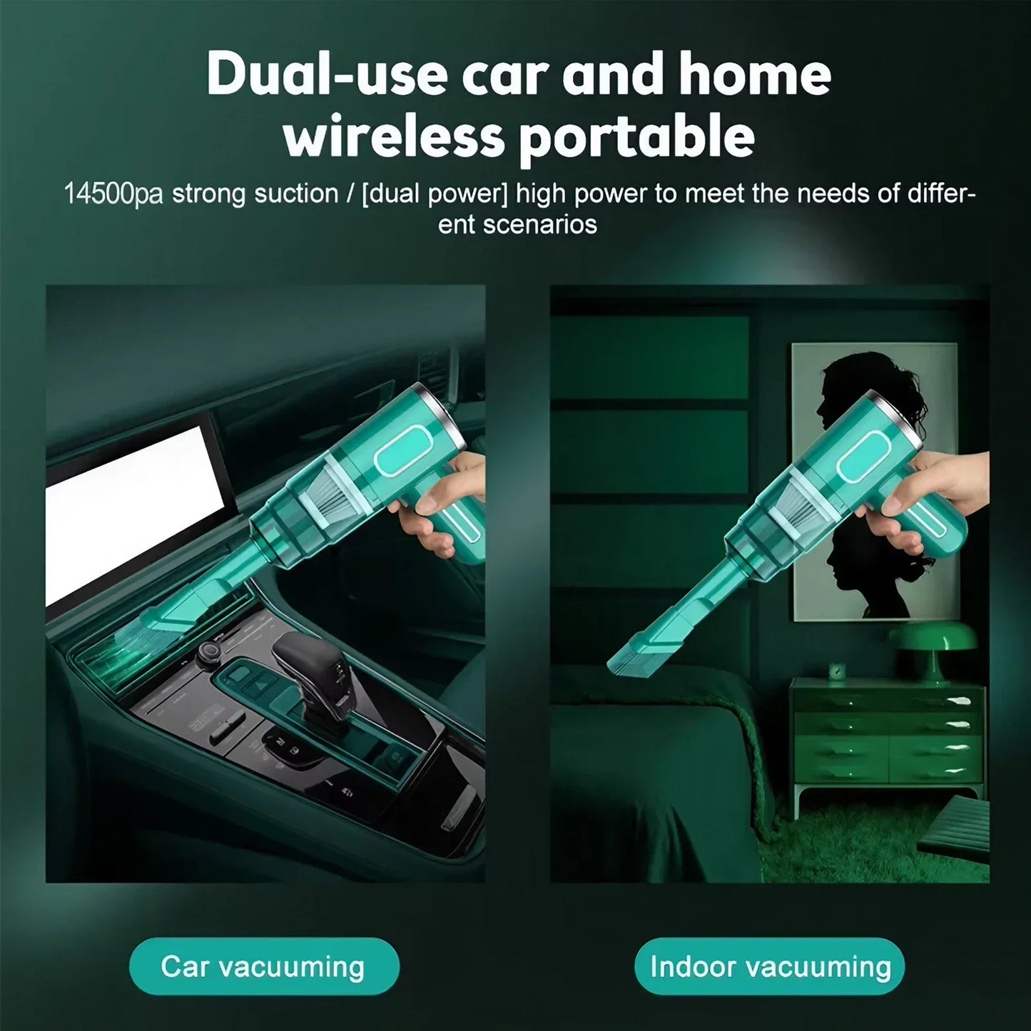 Wireless Handheld Vacuum Cleaner Rechargeable Car And Home