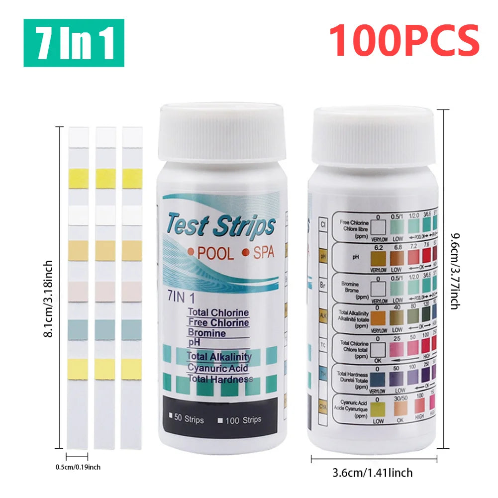 ALLOYSEED PH Test Strips 7 In 1 Pool Aquarium