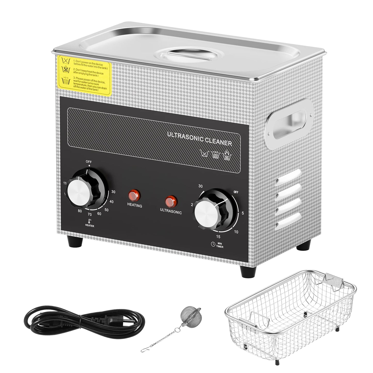 SucceBuy Ultrasonic Cleaner With Heater Timer For Lab Tools