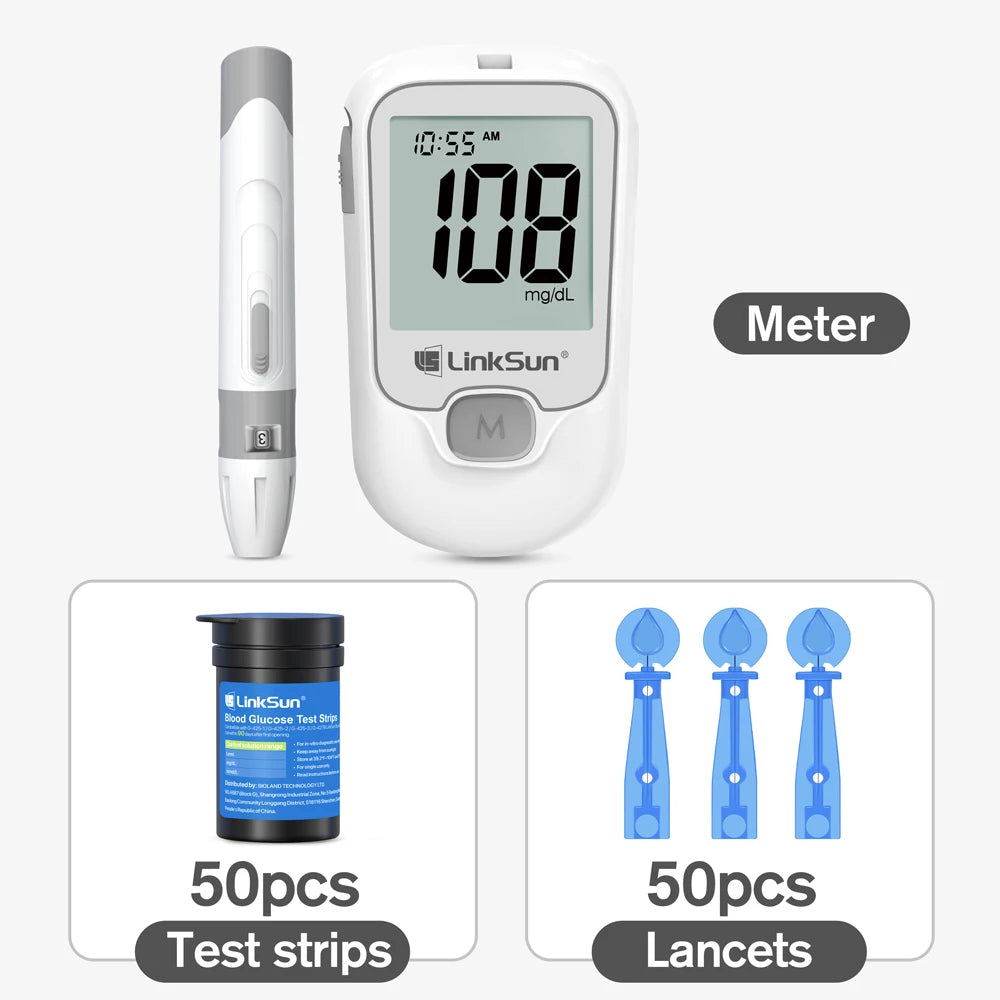 Linksun Blood Glucose Meter G-425-3 Glucometer Kit