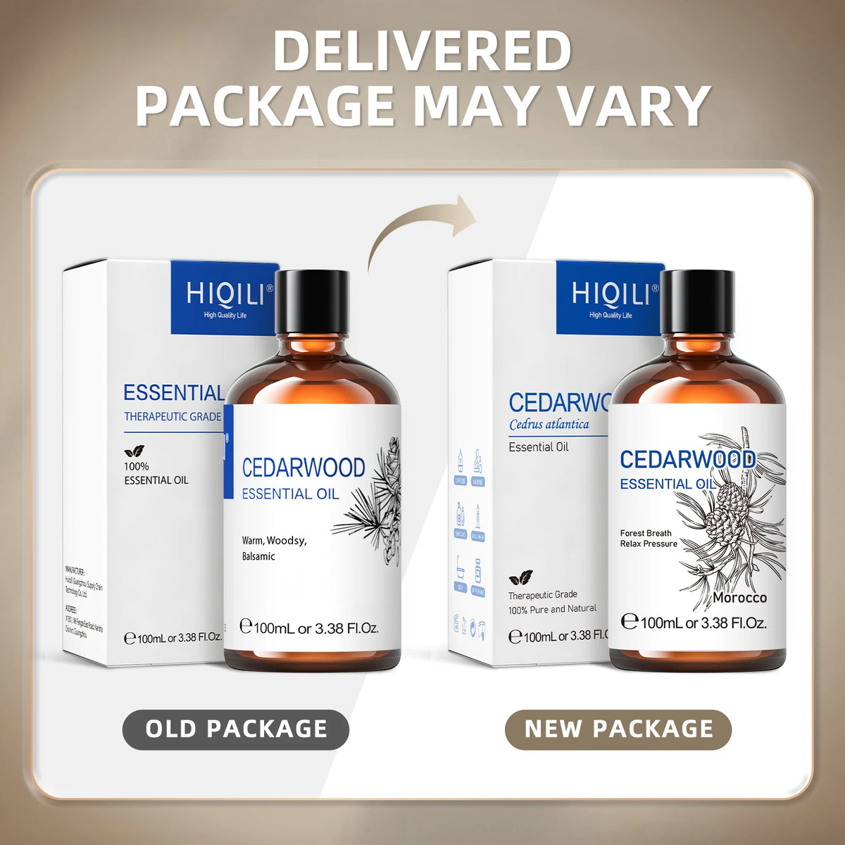 HIQILI Pure Cedarwood Essential Oil
