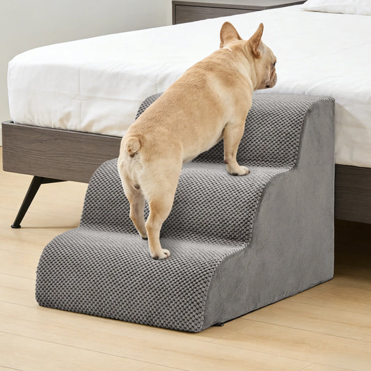 Curved Foam Dog Stairs For Small Dogs Non Slip Ramp