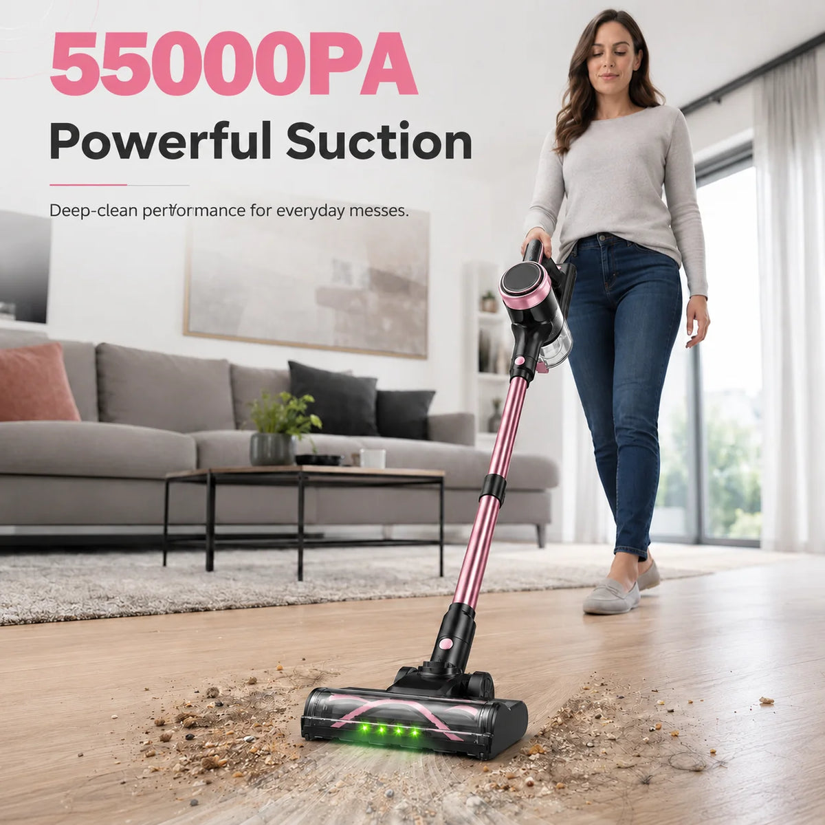 Suxiangvac Cordless Stick Vacuum Cleaner For Home And Pet