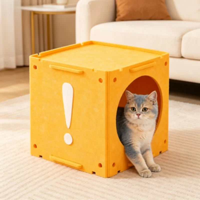 CZBNYX Enclosed Indoor Cat And Rabbit Hutch Bed