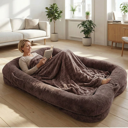 Topinncn Portable Washable Dog Bed With Pocket