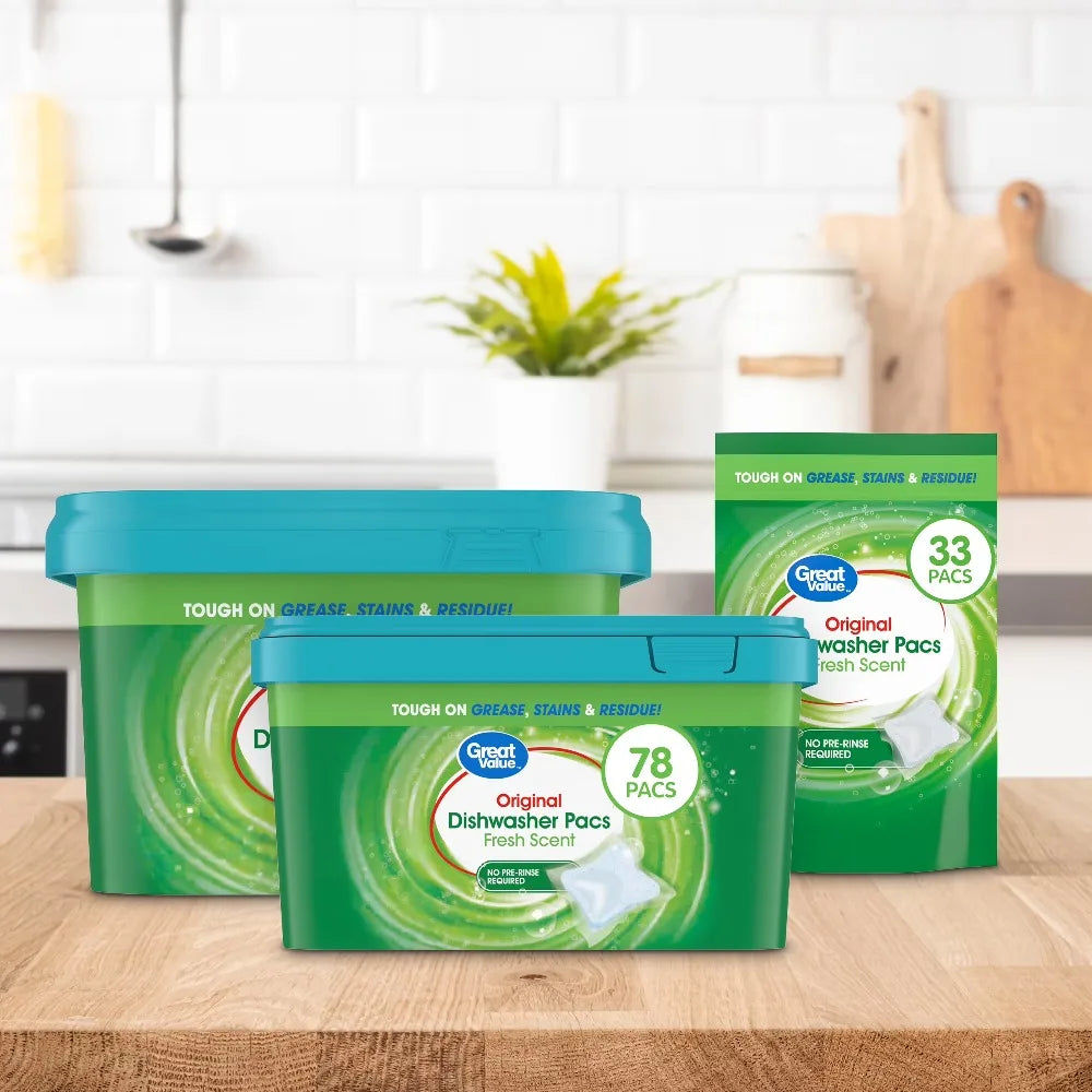 Original Fresh Lemon Scent Dishwasher Pacs