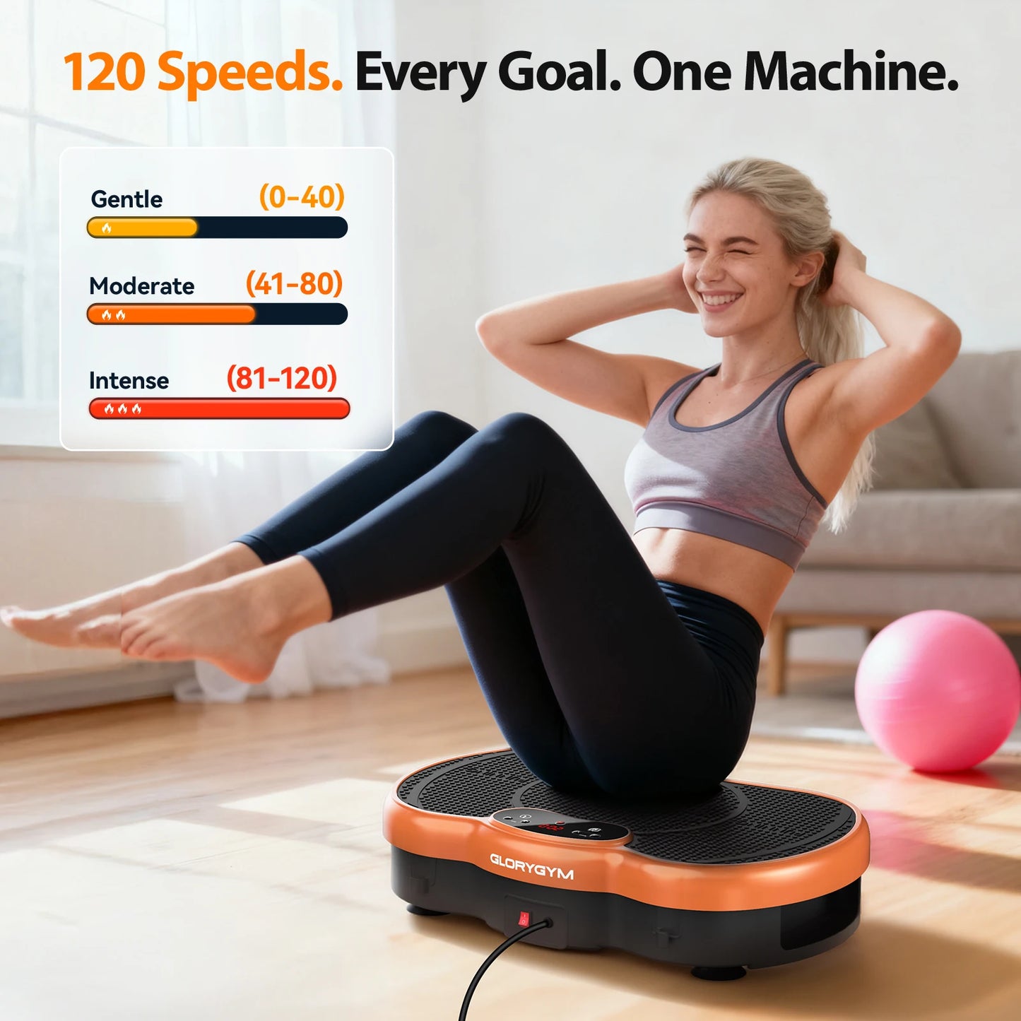 Vibration Plate Machine With Bluetooth Calorie Tracking