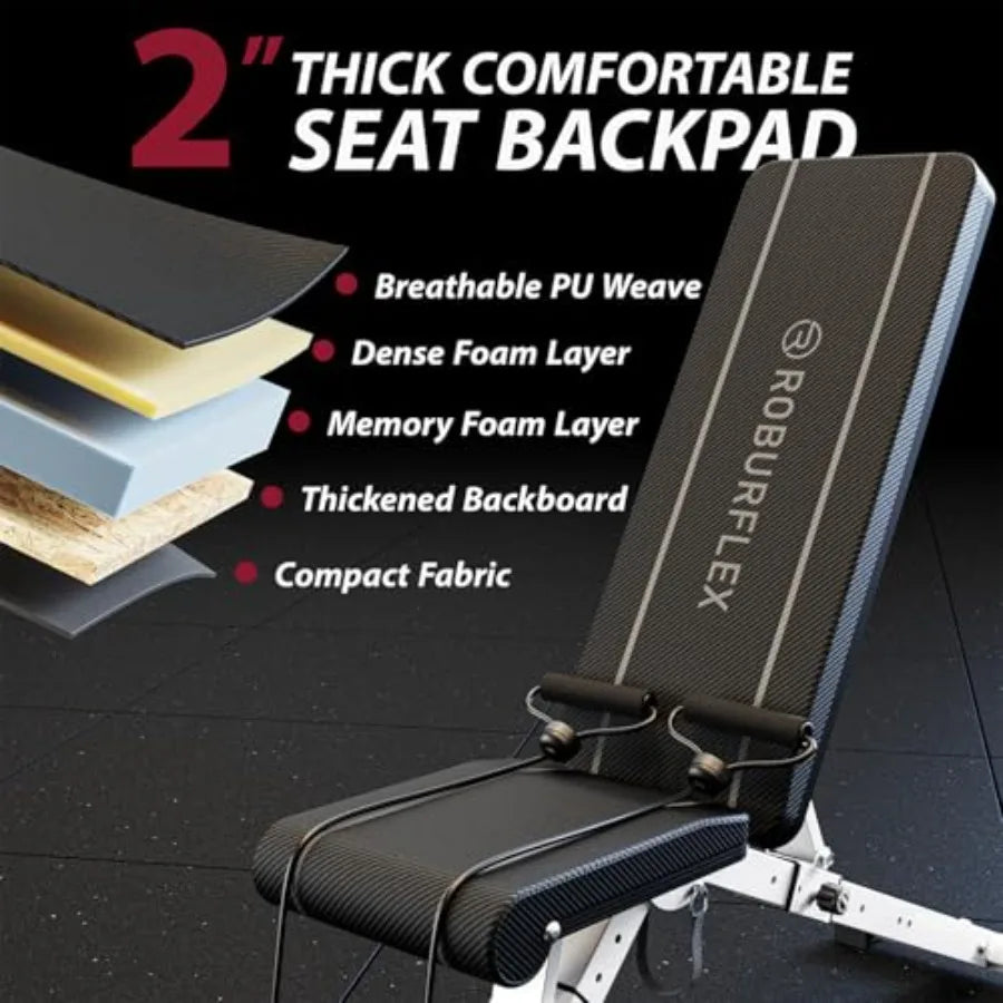Adjustable Foldable Workout Bench for Home Gym