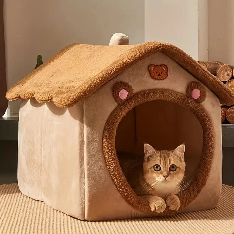 Foldable Pet House For Small Dogs And Cats Bed Cave