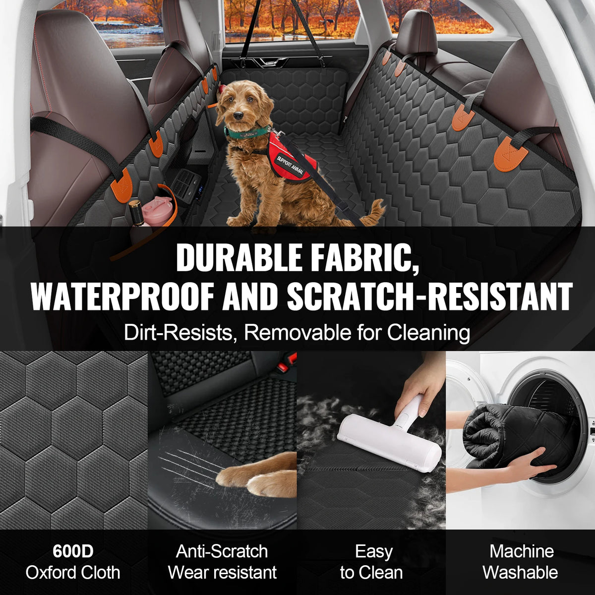 SucceBuy Back Seat Dog Extender With Mesh Window