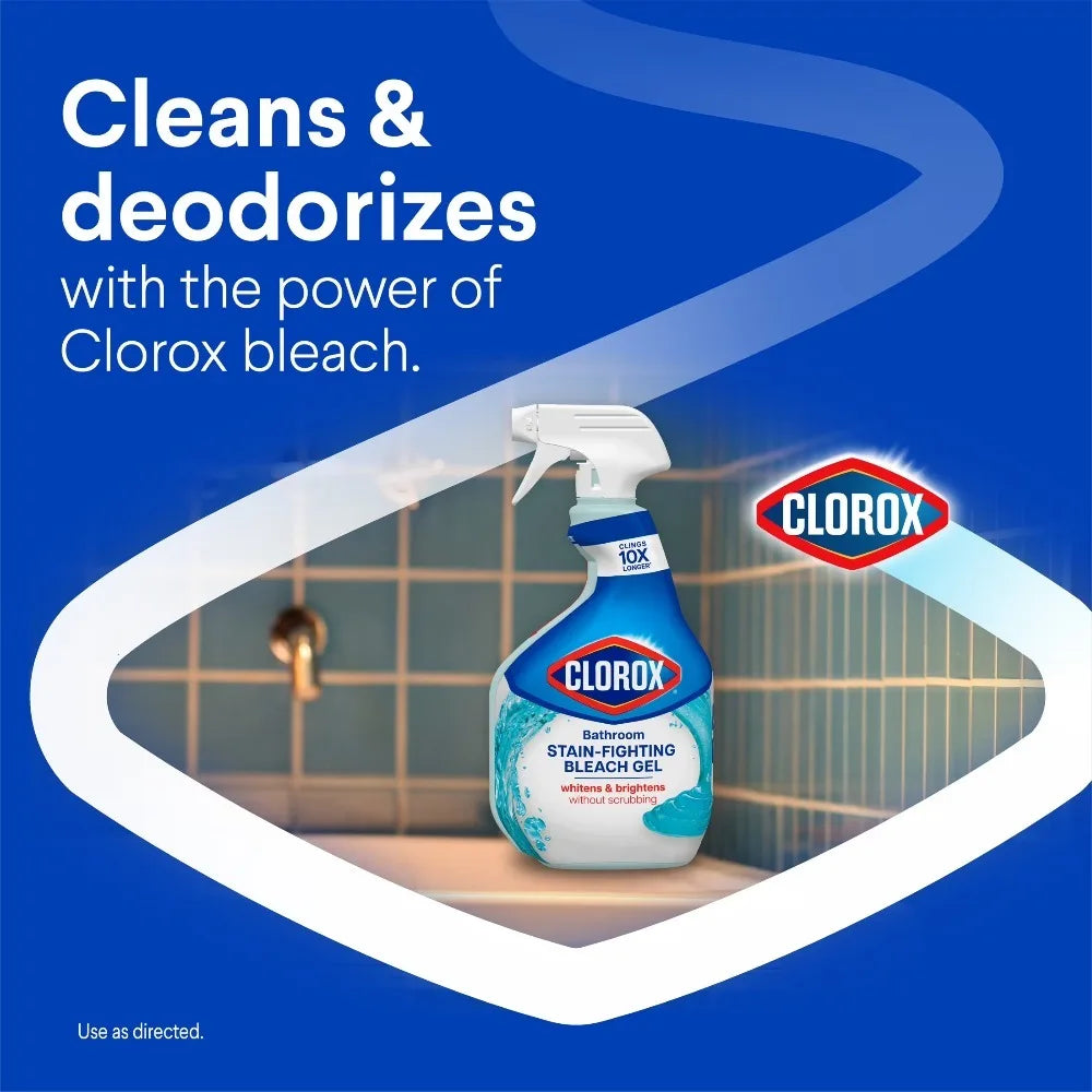 Powerful Bathroom Bleach Gel Cleaner for Tile Grout Toilet